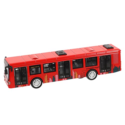 FOYTOKI Busmodell kreativität gastgeschenke Kleinkindspielzeug Kinderspielzeug Kinderautospielzeug Spielzeugbus Junge Ornamente ABS-Kunststoff von FOYTOKI