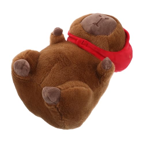 FOYTOKI Capybara Stofftier Süßes Capybara Plüschtier Mit Erdbeerhut Weiche Plüschtiere Capybara Weihnachtsgeburtstag Für Mädchen Jungen Kinder von FOYTOKI