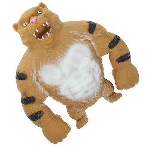 FOYTOKI Cartoon Tiger Verformung Kneifen Spaß Haushalt Squeeze Spielzeug Squeeze Tiger Spielzeug Tier Squeeze Spielzeug Squeeze Sensorische Spielzeug Kompakte Dehnbare Spielzeug von FOYTOKI