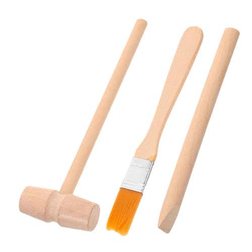 FOYTOKI Grabwerkzeug Holz Grabhammer Pinsel Meißel Archäologie Lernspielzeug für Jungen Mädchen Motorik und Kreativität Outdoor FOYTOKI Grabwerkzeug Holz Grabhammer Pinsel Meißel Archäologie Lernspielzeug für Jungen Mädchen Motorik und Kreativität Outdoor von FOYTOKI