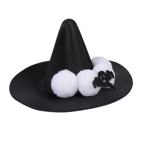 FOYTOKI Hexenhut Haarspangen Zauberer Stirnband Für Halloween Mini Hexenhut Haarspangen Geisterhut Stirnband Halloween Hut Seitenclip Hexenhut Stirnband Hexenhut Haarnadel von FOYTOKI