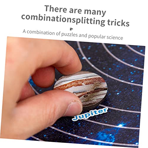 FOYTOKI Holz Puzzle Sonnensystem mit Planeten für Montessori Lernspielzeug Feinmotorik Kognitive Entwicklung und Eltern Junge Mädchen Interaktion Ovales Solar System FOYTOKI Holz Puzzle Sonnensystem mit Planeten für Montessori Lernspielzeug Feinmotorik Kognitive Entwicklung und Eltern Junge Mädchen Interaktion Ovales Solar System von FOYTOKI