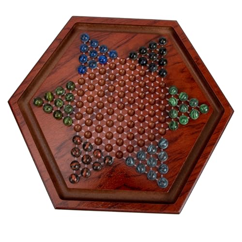 FOYTOKI Holzspielbrett Chinese Checkers Lernspiel Sechseckiges Strategiespiel für Familie und Reisen Natürliches Material Fördert Hand Auge Koordination und Problemlösung FOYTOKI Holzspielbrett Chinese Checkers Lernspiel Sechseckiges Strategiespiel für Familie und Reisen Natürliches Material Fördert Hand Auge Koordination und Problemlösung von FOYTOKI
