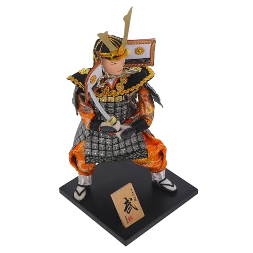 FOYTOKI Japanische Samurai Puppe Desktop Dekoration Traditionelles Kunsthandwerk Japanischer Krieger Figur für Wohnzimmer und Büro Authentische Samurai Home Decor Sammlerobjekt FOYTOKI Japanische Samurai Puppe Desktop Dekoration Traditionelles Kunsthandwerk Japanischer Krieger Figur für Wohnzimmer und Büro Authentische Samurai Home Decor Sammlerobjekt von FOYTOKI