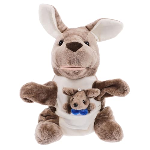 FOYTOKI Känguru-Handpuppenspielzeug Tierpuppenhandschuh imaginäre Handpuppe Geburtstagsgeschenk Kinder Spielzeug kinderpuppe Kleinkindspielzeug tierisches Handspielzeug Handpuppe Spielzeug von FOYTOKI