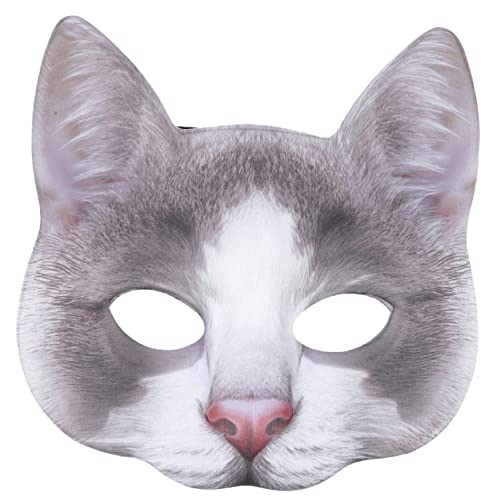 FOYTOKI Katzenmaske Deko Für Katzenparty Katze Gesichtsmaske Katzenfrauenmaske Cosplay- Halloween-masken Requisitenkostüme Für Katzenfotos Kostümzubehör Für Halloween Eva von FOYTOKI