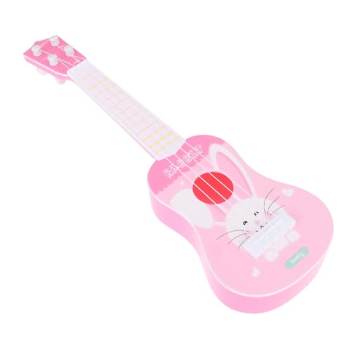 FOYTOKI Kinderspielzeuggitarre Kinder Spielten Ukulele Anfängerinstrument Mini Instrumente Cartoon Kaninchen Ukulele Simulation Musikinstrument Spielende Kinder Ukulele Spielzeug von FOYTOKI