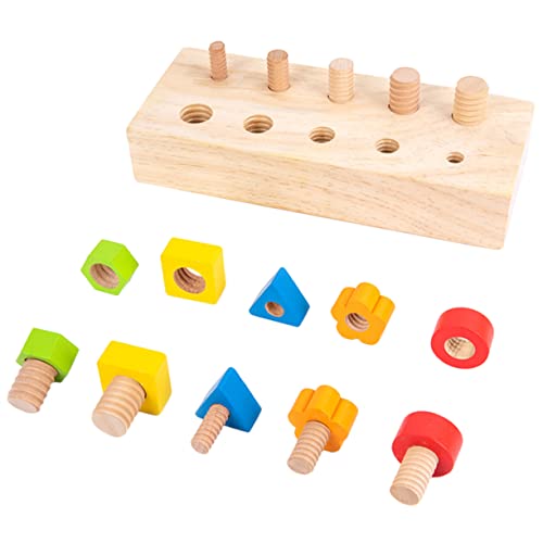 FOYTOKI Spielzeug Baby Holzspielzeug Für Kleinkinder Formsortier Set Mit Farben Und Formen Ideales Lernspielzeug Zur Der Feinmotorik Und Farberkennung Montessori Inspiriertes Puzzle Für von FOYTOKI