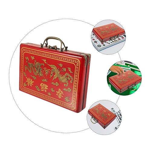 FOYTOKI Mahjong Aufbewahrungsbox aus Holz und PU Langlebiger Mahjong Aufbewahrungsbehälter mit Sicherem Schnallenverschluss Tragbarer Haushaltsorganizer für und Andere Spiele Geschenkbox FOYTOKI Mahjong Aufbewahrungsbox aus Holz und PU Langlebiger Mahjong Aufbewahrungsbehälter mit Sicherem Schnallenverschluss Tragbarer Haushaltsorganizer für und Andere Spiele Geschenkbox von FOYTOKI