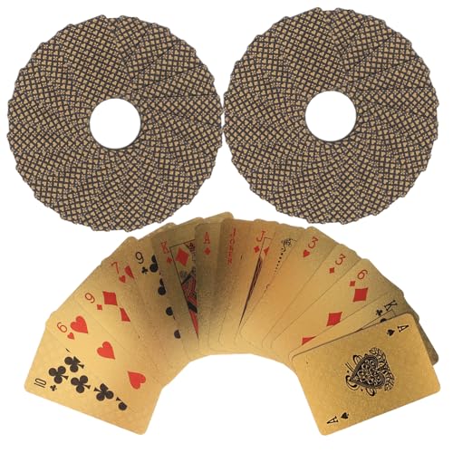 FOYTOKI Poker Karten Mini Pokerkarten Set Lustige Spielkarten Für Simulierte Spielkarten Für Rollenspiele Perfekt Für Familienspiele Und Lernspielzeug Miniaturkarten Goldfolie von FOYTOKI