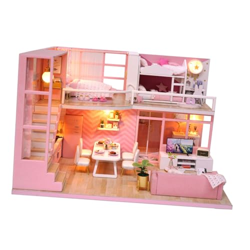 FOYTOKI Miniatur DIY Haus Bausatz aus Holz Kreatives Kleines Puppenhaus zum Selberbauen Kindgerecht und Sicher für Familien und Freunde Fördert Fantasie und Gemeinsames Basteln FOYTOKI Miniatur DIY Haus Bausatz aus Holz Kreatives Kleines Puppenhaus zum Selberbauen Kindgerecht und Sicher für Familien und Freunde Fördert Fantasie und Gemeinsames Basteln von FOYTOKI