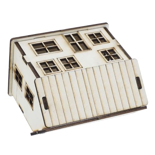FOYTOKI Miniatur Holzhaus Bausatz Beige für Dekoration DIY Sandkasten Architekturmodell für Erwachsene und Charmantes Holzhaus für Micro Garden und Puppenhaus Gestaltung FOYTOKI Miniatur Holzhaus Bausatz Beige für Dekoration DIY Sandkasten Architekturmodell für Erwachsene und Charmantes Holzhaus für Micro Garden und Puppenhaus Gestaltung von FOYTOKI
