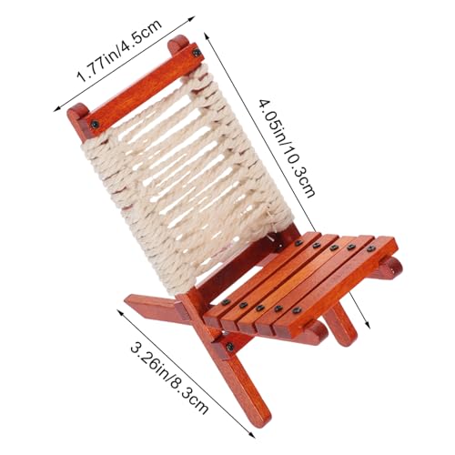 FOYTOKI Miniatur Klappstuhl aus Holz Faltbarer Lounge Stuhl Modell Dekorativer Puppenhaus Gartenstuhl für Mikro Landschaft Stabile Handgefertigte Mini holzmöbel für Innen Außendeko FOYTOKI Miniatur Klappstuhl aus Holz Faltbarer Lounge Stuhl Modell Dekorativer Puppenhaus Gartenstuhl für Mikro Landschaft Stabile Handgefertigte Mini holzmöbel für Innen Außendeko von FOYTOKI