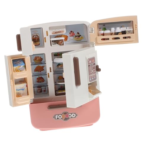 FOYTOKI Miniatur Kühlschrank Spielzeugset mit Mehrschichtigen Ablagen und Rote Kinderküche Mini Food Aufbewahrung Sichere und Langlebige Dekoration für Puppenhäuser und Familienspiele FOYTOKI Miniatur Kühlschrank Spielzeugset mit Mehrschichtigen Ablagen und Rote Kinderküche Mini Food Aufbewahrung Sichere und Langlebige Dekoration für Puppenhäuser und Familienspiele von FOYTOKI