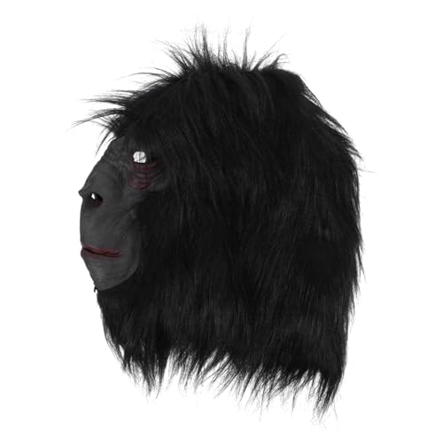 FOYTOKI Orang-Utan-Maske Tier-Cosplay-Masken Kunstpelzmaske Affenmaske Halloween-Tiermaske Zootiermasken grusel maske gruselige maske Halloweenkostüm Maske für Karneval Cosplay-Party-Maske von FOYTOKI