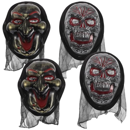 FOYTOKI Partymaske Horror Auffallend Kleidung Erwachsene Kostümmaske Masken für Maske Gruselige Kind Cosplay Zombie Teufelsmaske Spukhaus Maskenkostüm Realistisch Requisite Gruselfilmmaske von FOYTOKI