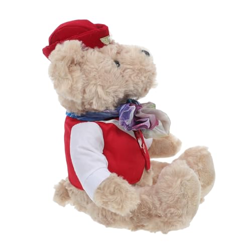 FOYTOKI Plüschbär Flugbegleiterin Kuscheltier Weiches Stofftier Niedlicher Begleiter für Erwachsene Sammlerfigur und Partydeko Kreatives und Wohnaccessoire FOYTOKI Plüschbär Flugbegleiterin Kuscheltier Weiches Stofftier Niedlicher Begleiter für Erwachsene Sammlerfigur und Partydeko Kreatives und Wohnaccessoire von FOYTOKI