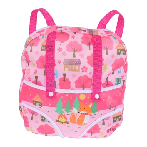 FOYTOKI Puppen Reiserucksack Für Puppen Stilvolle Und Funktionale Tragetasche Zum Unterwegs Für Babypuppenkleidung Und Accessoires von FOYTOKI