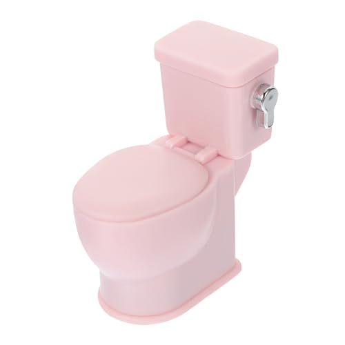 FOYTOKI Puppenhaus Toilette Miniatur Puppenzubehör Realistische Mini Toilette Puppen Badezimmermöbel Miniatur Toilette Modell Puppenhaus Möbel Toilette Zarte Mini Toilette von FOYTOKI