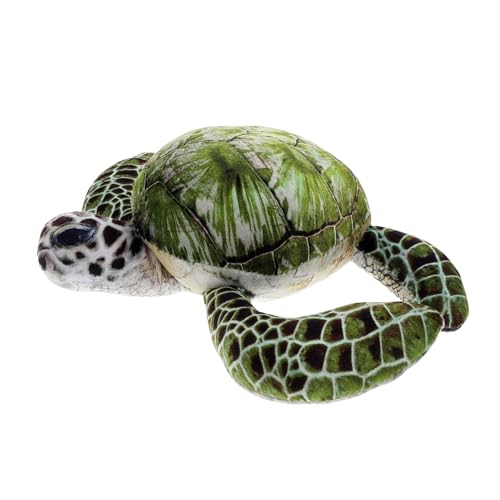 FOYTOKI Schildkrötenspielzeug Plüschschildkröte Kissen Zum Umarmen Von Tieren Meeresschildkröte Stofftier Süß Kuscheltier Gewichtete Kuscheltiere Green von FOYTOKI