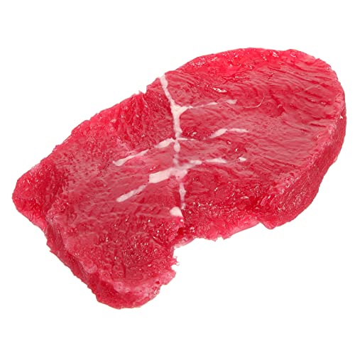 FOYTOKI Künstliche Steak-Requisiten Realistische Steak-Verzierungen Kunstlebensmittelmodell Dekoratives Geschnittenes Steak Für Die Fotografie von FOYTOKI