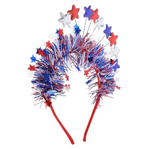 FOYTOKI Stirnband Patriotische Dekorationen Karneval Haarschmuck Zubehör Für Den Vierten Juli Dekorationen Für Den Vierten Juli Cosplay Kopfschmuck Zubehör Für Den 4 Juli von FOYTOKI