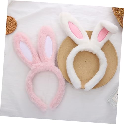 FOYTOKI Süßes Kaninchenohren Haarband für Frauen Plüsch stirnband mit Rosa Hasenohren Cosplay Kostüm Zubehör für Karneval Geburtstag Party und Festival FOYTOKI Süßes Kaninchenohren Haarband für Frauen Plüsch stirnband mit Rosa Hasenohren Cosplay Kostüm Zubehör für Karneval Geburtstag Party und Festival von FOYTOKI
