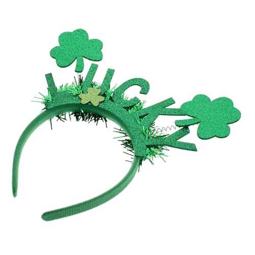 FOYTOKI Vierblättriger Kopfschmuck St St Patrick'S Day St Patrick'S Day Stirnband Damen St Patrick'S Day St Patrick'S Day Kostüm St Patrick'S Day Knoten Stirnband Kostüme von FOYTOKI