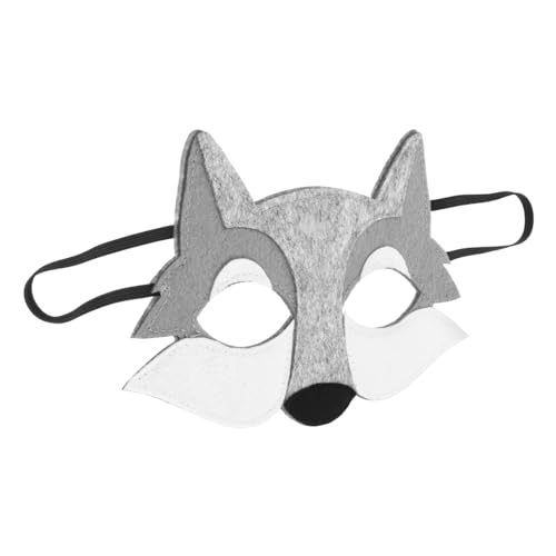 FOYTOKI Wolfskopfmaske Halloween Maske Maskerade Maske Maskerade Tiermaske Tier Cosplay Maske Halloween Kostüm Maske Einzigartige Maske Maskerade Party Maske Tier Halbmaske von FOYTOKI