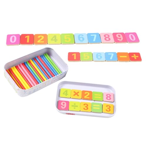 FOYTOKI Mathe Spielzeug Kinder Montessori Mathematisches Spielzeug 1 Set Buntes Rechenstäbchen Lernspielzeug Für Mathematische Zählstäbe Aus Zur Der Frühen Mathematik Und Motorikfähigkeiten von FOYTOKI