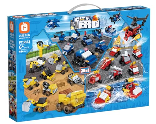 Forange FC3863 Baumaschinen 30 in 1 Klemmbausteine 634pcs Spielzeug Bausatz-NEU-OVP Forange FC3863 Baumaschinen 30 in 1 Klemmbausteine 634pcs Spielzeug Bausatz-NEU-OVP von Forange