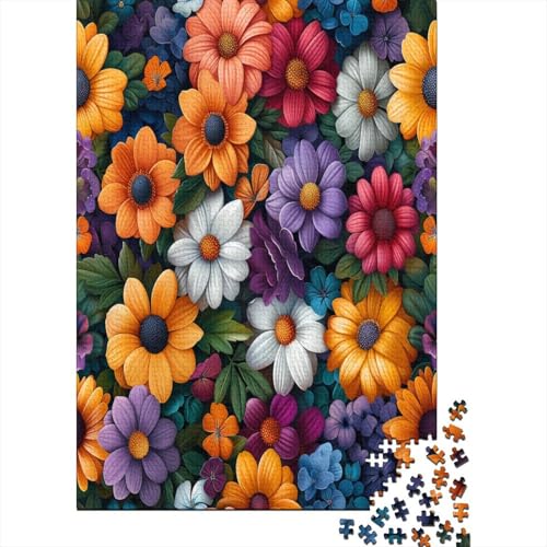 Blume 1000 Stück Puzzles Für Erwachsene Teenager Stress Abbauen Familien-Puzzlespiel 1000-teiliges Puzzle Kinder Lernspiel Spielzeug Geschenk Puzzel 1000pcs (75x50cm) von FPAKAKIIE