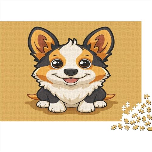 Corgi Puzzle 1000 Teile,Puzzlespiel Für Erwachsene,Impossible Puzzle,Puzzle GesKükenlichkeitsspiel Für Die Ganze Familie, Geschenke Für Männer/Frauen Erwachsenen Puzzel 1000pcs (75x50cm) von FPAKAKIIE