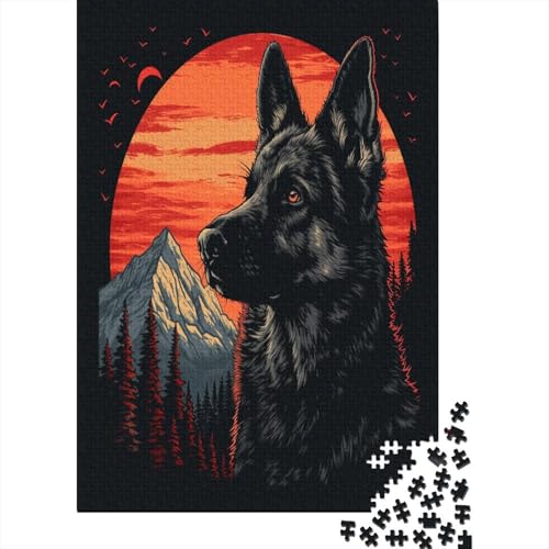 Deutscher Schäferhunds 1000 Teile Puzzle, Puzzles Für Erwachsene, 1000 Teile Puzzlespiel Für Jugendliche & Erwachsene Puzzlespiel Puzzel 1000pcs (75x50cm) von FPAKAKIIE