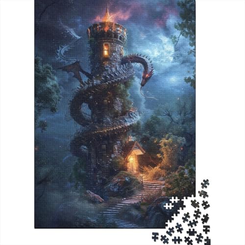 Drache 1000 Teile Puzzle, Puzzles Für Erwachsene, 1000 Teile Puzzlespiel Für Jugendliche & Erwachsene Puzzlespiel Puzzel 1000pcs (75x50cm) von FPAKAKIIE