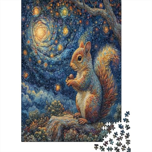 Eichhörnchen Puzzle 1000 Teile Puzzles Für Erwachsene Klassische Puzzles 1000 Teile Erwachsene Puzzlespiel Erwachsene 1000 Teile Erwachsenen Puzzlespiel Puzzel 1000pcs (75x50cm) von FPAKAKIIE