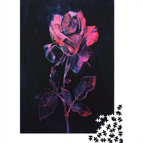 Rose Puzzle 1000 Teile Für Erwachsene Und Kinder Ab 14 Jahren Für Stressabbauer Puzzel 1000pcs (75x50cm) von FPAKAKIIE