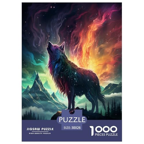 Wolf Puzzle 1000 Teile Schwer Puzzle Spielzeug Lernspiel Impossible Herausforderung Spielzeug Für Erwachsene Und Kinder in Bewährter 38x26cm/1000pcs Wolf Puzzle 1000 Teile Schwer Puzzle Spielzeug Lernspiel Impossible Herausforderung Spielzeug Für Erwachsene Und Kinder in Bewährter 38x26cm/1000pcs von FPAKAKIIE