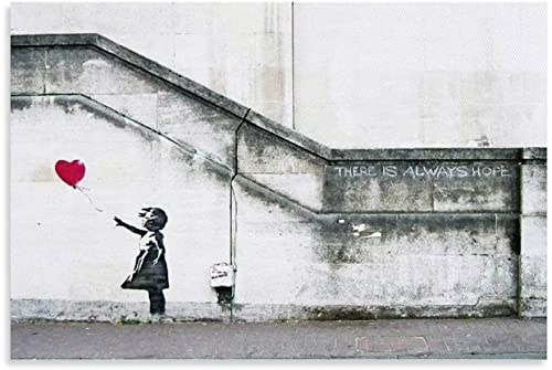 1000-teiliges Puzzle, Banksy-Graffiti-Mädchen mit rotem Ballon, graues Liebespuzzle, Stressabbauspiel für Erwachsene, 1000 Teile 50x70CM 1000-teiliges Puzzle, Banksy-Graffiti-Mädchen mit rotem Ballon, graues Liebespuzzle, Stressabbauspiel für Erwachsene, 1000 Teile 50x70CM von FPTZL