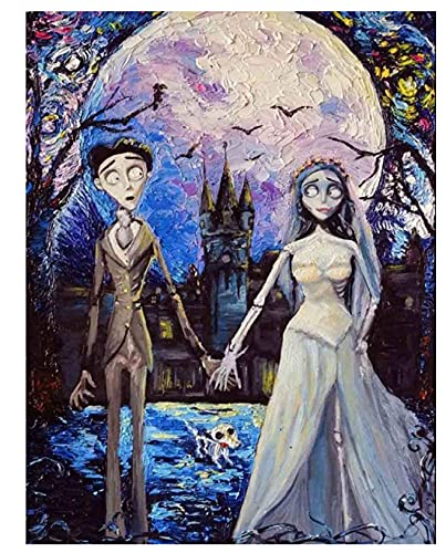 Corpse Bride - Anspruchsvolles Casual Puzzle für Erwachsene und Jugendliche, 1000 Teile, Wandkunst, Spielzeug für Erwachsene, Dekompressionsspiel Vq692Zw 50x70CM von FPTZL