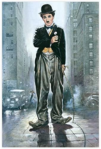 Puzzle für 1000 Teile, Charlie Chaplin Film City Light Bildpuzzlespiel Erwachsene und Kinder Puzzle Poster 1000 Teile 38x52CM Puzzle für 1000 Teile, Charlie Chaplin Film City Light Bildpuzzlespiel Erwachsene und Kinder Puzzle Poster 1000 Teile 38x52CM von FPTZL