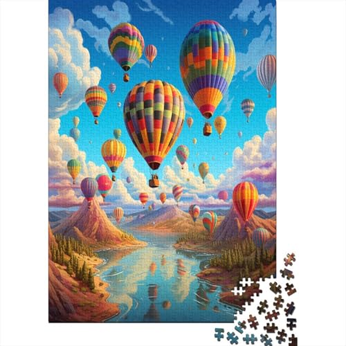 Heißluftballon Puzzle 1000 Teile Puzzles Für Erwachsene Klassische Puzzles 1000 Teile Erwachsene Puzzlespiel Erwachsene 1000 Teile Erwachsenen Puzzlespiel Puzzel 1000pcs (75x50cm) von FQBZKALIE