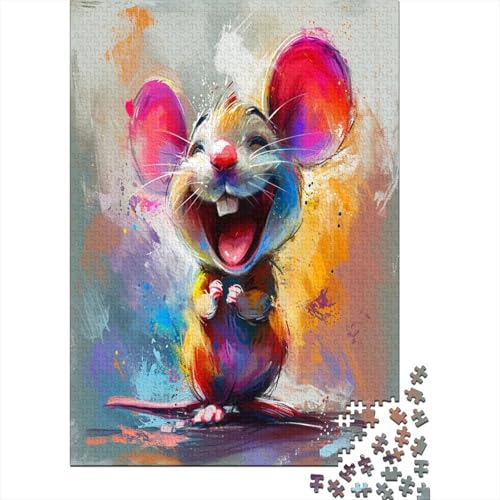 Maus Puzzlespiel 1000 Teile Jigsaw Puzzle 1000 Puzzle FüR Erwachsene Kinder Senioren Erwachsenen Puzzlespiel Puzzel 1000pcs (75x50cm) von FQBZKALIE