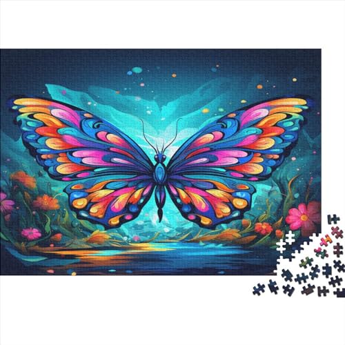 Schmetterling Puzzlespiel 1000 Teile, Puzzle Erwachsene 1000 Teile, Impossible Puzzle GesKükenlichkeitsspiel Für Die Ganze Familie, Puzzle Erwachsene 1000 Teile Puzzel 1000pcs (75x50cm) von FQBZKALIE