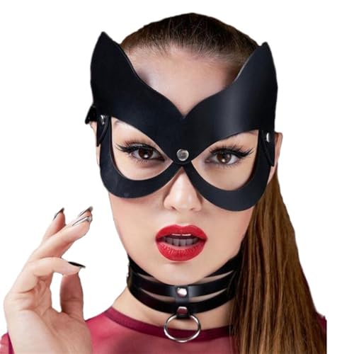 FRALHQFL Japanische Katzenmaske, Hasen-Maske, Party, Halloween, Kitsune, Kabuki, Kaninchen, Cosplay-Maske MK-21 von FRALHQFL