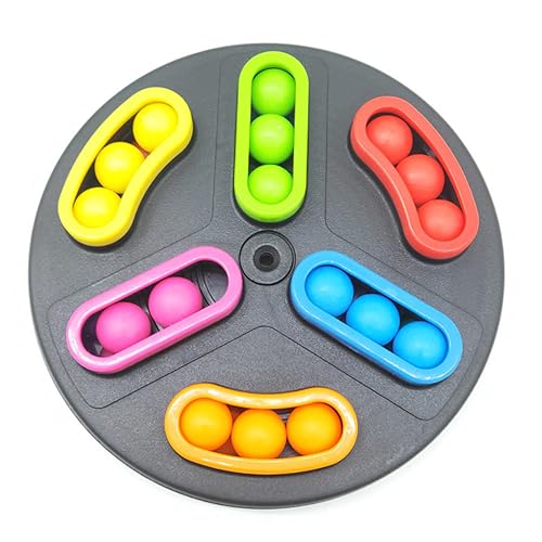 FRCOLOR 1 Schachtel Rotierendes Puzzle Murmelspiel aus Robustem Kunststoff Intelligentes Lernspielzeug für Erwachsene Stressabbauendes Labyrinth mit Bunten Perlen Fördert Zufällige Farbe FRCOLOR 1 Schachtel Rotierendes Puzzle Murmelspiel aus Robustem Kunststoff Intelligentes Lernspielzeug für Erwachsene Stressabbauendes Labyrinth mit Bunten Perlen Fördert Zufällige Farbe von FRCOLOR