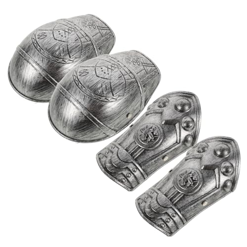 FRCOLOR 1 Set Schulterschützer Cosplay Schulterschutz Schulterpanzer Cosplay Rollenspiel Armschienen Soldatenkostüm Kleine Party Cosplay Requisite Silberfarbener Kunststoff FRCOLOR 1 Set Schulterschützer Cosplay Schulterschutz Schulterpanzer Cosplay Rollenspiel Armschienen Soldatenkostüm Kleine Party Cosplay Requisite Silberfarbener Kunststoff von FRCOLOR