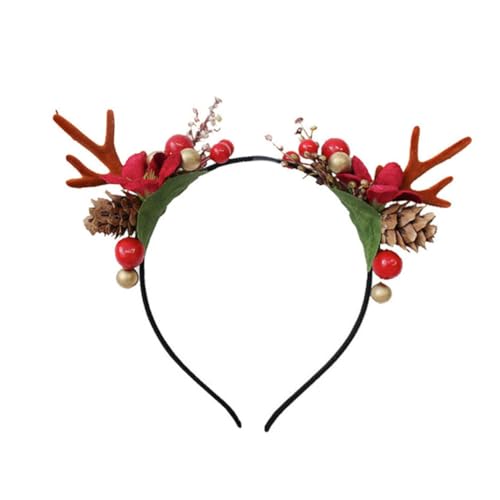 FRCOLOR 1 Stück Geweih Haarspange weihnachts haarreif haarband weihnachten Geweih-Stirnband weihnacjtsdeko weihnchtsdeko Haarspange im Mori-Stil Geweih Haarschmuck Elchhaar Elch Haarreifen von FRCOLOR