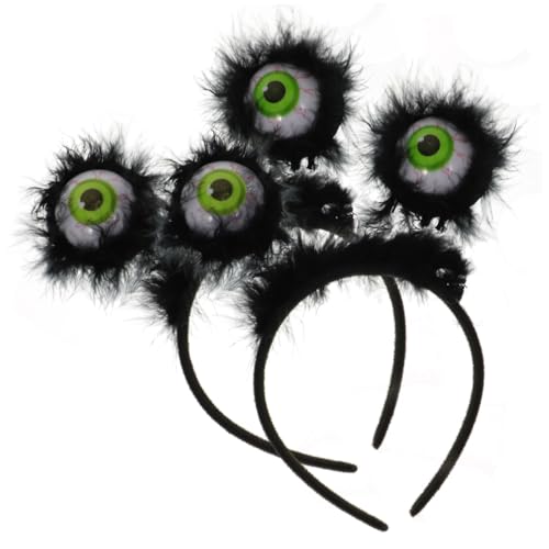 FRCOLOR 10 Stk Auge Stirnband Halloween-haarbänder Kopfbedeckung Für Halloween-partys Cosplay-horror-kopfschmuck Augapfel-kopf-bopper Halloween-cosplay-stirnbänder Augapfel-bopper Plastik von FRCOLOR