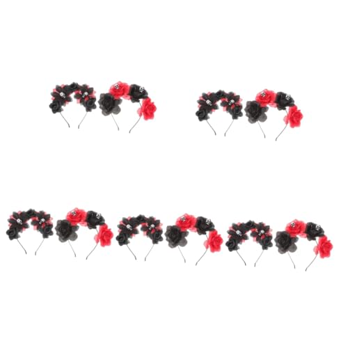 FRCOLOR 10 Stk Halloween-Stirnband Blumen Haarkranz Girlande Halloween-Cosplay-Stirnband halloween haarspangen haarspange halloween Haarnadel haarschmuck Kopfschmuck für Bühnenauftritte von FRCOLOR